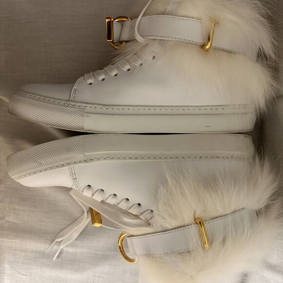 Buscemi Womens 100MM New Rabbit White Sneakers US 9 - Picture 7 of 13
